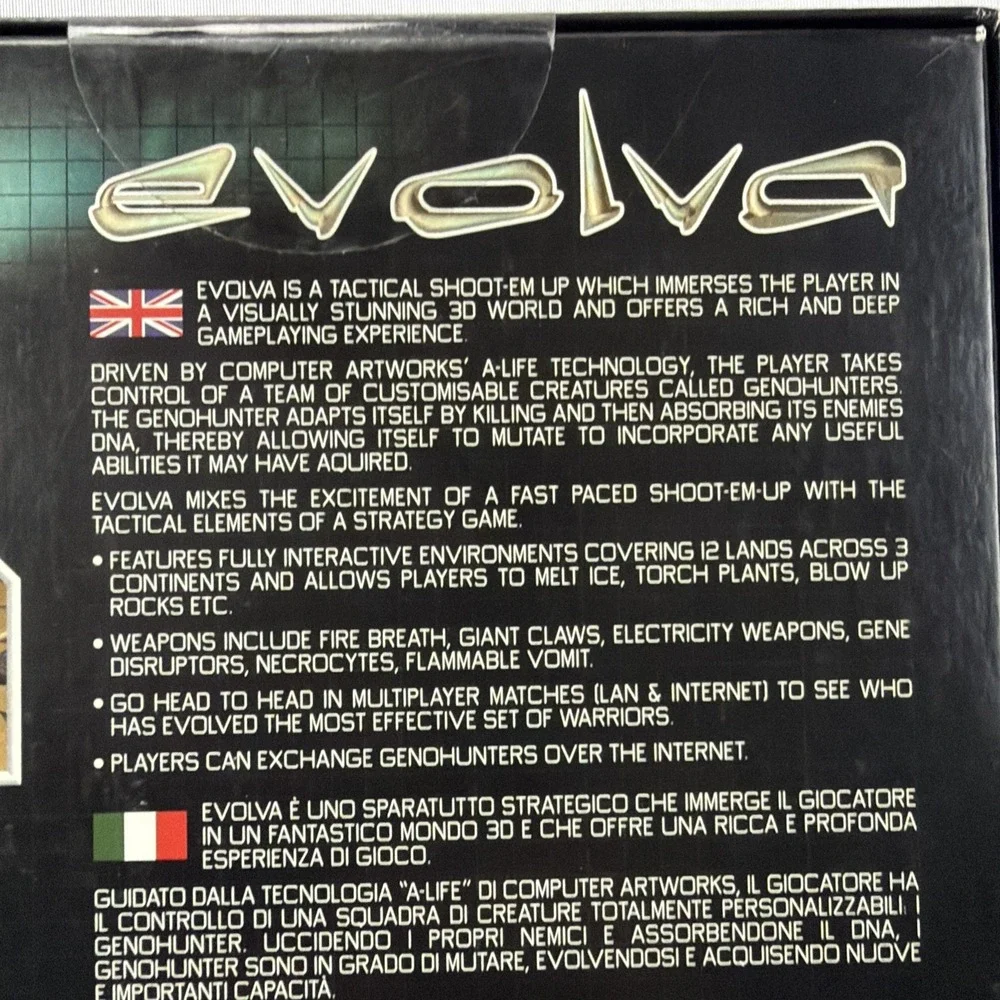 EVOLVA by Computer Artworks (Big Box Version) New Sealed